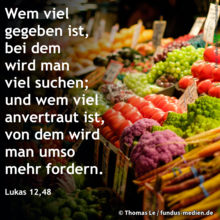 Wochenspruch 9. Sonntag nach Trinitatis